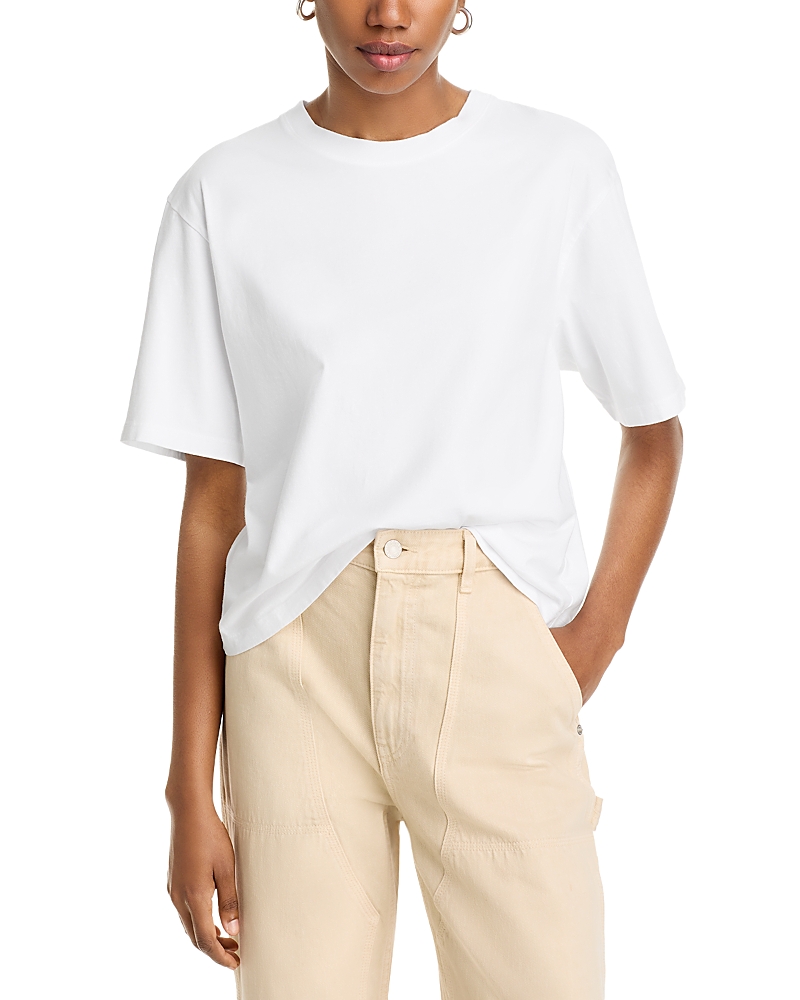 Agolde Sulma Drop Shoulder Tee In White