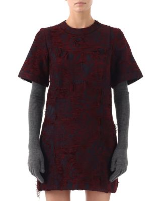 Jason Wu Collection - Chenille Jacquard Mini Shift Dress
