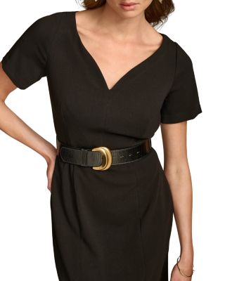 【Danna Karan】SHEATH DRESS WITH BELT Belted Sheath Dress | Sheath Dress | Donna Karan