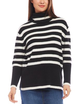 Karen Kane - Striped Turtleneck Sweater
