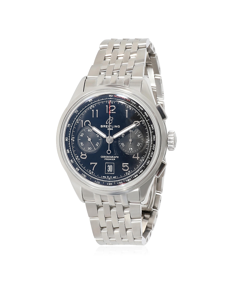 Pre-owned Pre-owned Breitling Breitling Stainless Steel Premier B01 Ab0145221b1a1 45.50 Watch In Black/silver