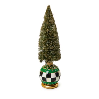 Mackenzie-Childs Emerald Luxe Illuminated Bottle Brush Tree, 15.25