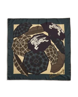 Burberry - Drawn Umbrellas Silk Scarf