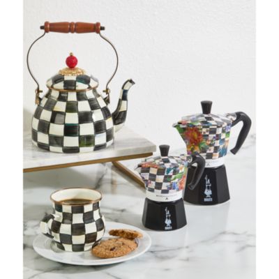  Mackenzie-Childs x Bialetti Courtly Flower Market 6 Cup Moka Pot