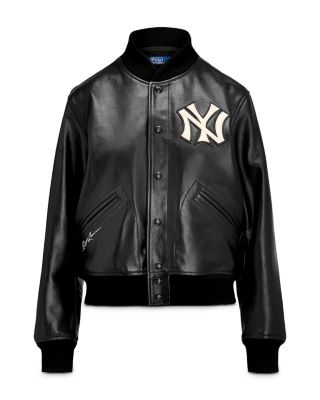 New York Yankees レザージャケット Ralph Lauren Yankees Leather Jacket | Bloomingdale's