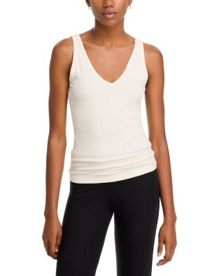Atm Anthony Thomas Melillo Ribbed V Neck Tank Top