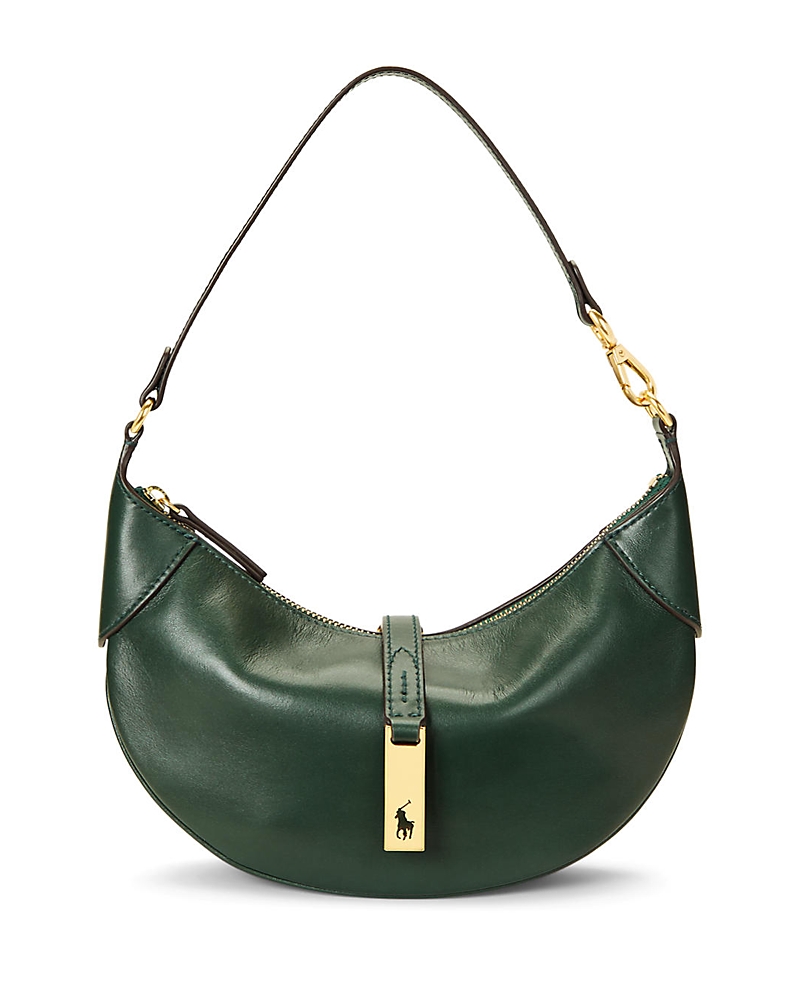 Polo Ralph Lauren Mini Polo Id Shoulder Bag In Bottle Green