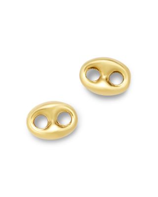Zoë Chicco - 14K Yellow Gold Heavy Metal Mariner Link Stud Earrings
