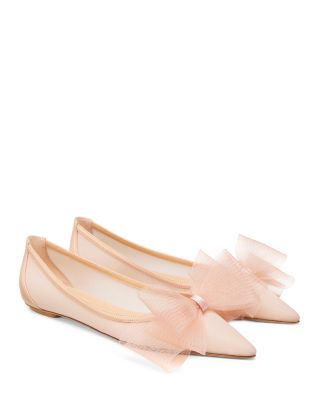 Women's Blushing Bow Flats