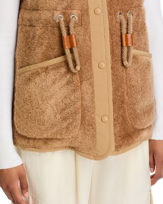 Moncler Bost Teddy Fleece Down Vest | Bloomingdale's