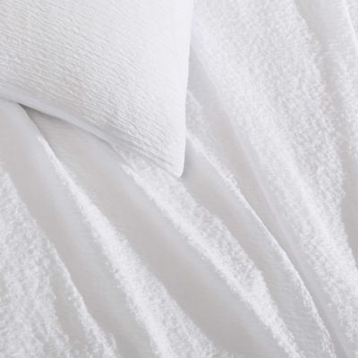 Seersucker 3 Piece Comforter Set, Queen