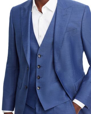 Huge 3 Piece Peak Lapel Slim Fit Suit