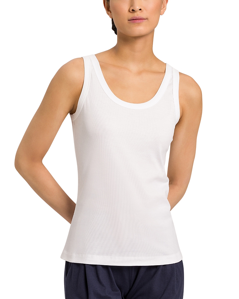 Shop Hanro Sleep & Lounge Tank Top In White