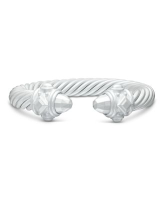 Metallic White Aluminum Cable Collection Renaissance Cuff Bracelet 