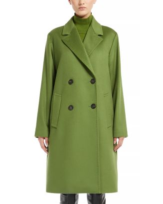 【送料&関税込】Weekend Max Mara Double-breasted Stretch Woo Comfort-fit double-faced wool-blend coat, camel | 