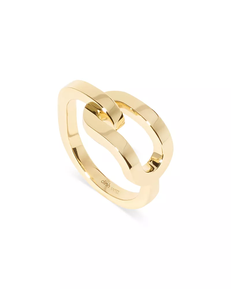 Dinh Van 18K Yellow Gold Maillon Large Polished Link Ring