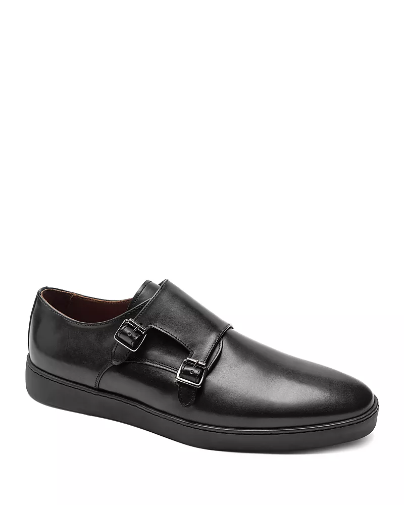 Bruno Magli Men's Palestro Hybrid Double Buckle Monk Strap Shoes