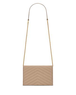 Cassandre Envelope Chain Wallet in Grain De Poudre Leather