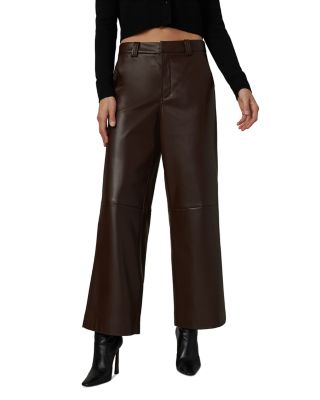 Joe's Jeans - x Dani Michelle The Mia High Rise Wide Leg Faux Leather Pants