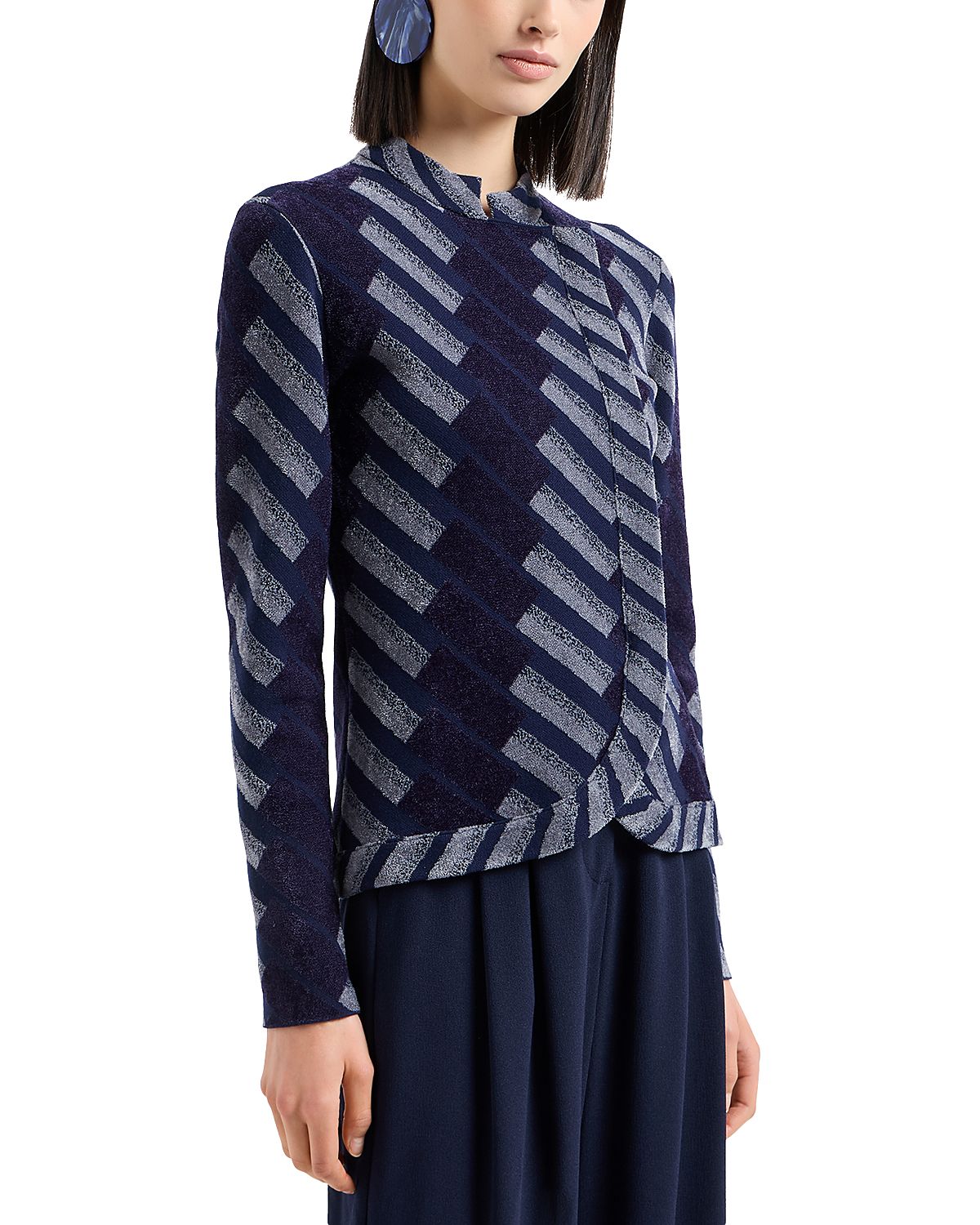 Emporio Armani Geometric Chenille Jacket