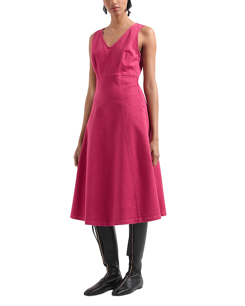 EMPORIO ARMANI SLEEVELESS MIDI DRESS