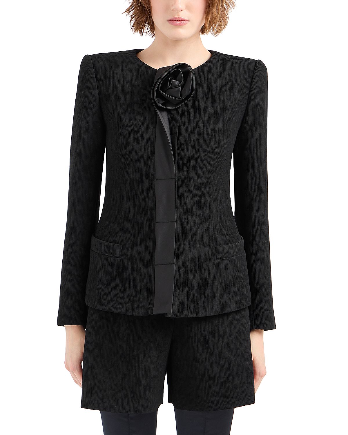 Emporio Armani Rosette Stretch Tech Weave Jacket