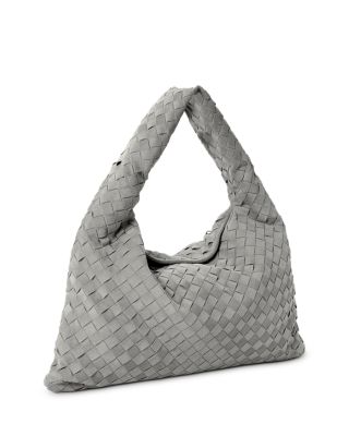 Small Hop Intrecciato Leather Shoulder Bag