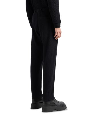 3D Effect Virgin Wool Stretch Jersey Trousers