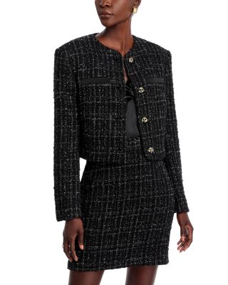 BOSS - Jolena Cropped Tweed Jacket