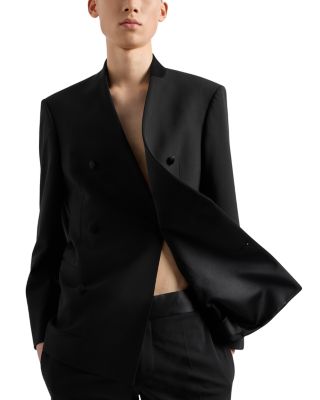 Modern Fit Bi Stretch Tropical Weave Double Breasted Sport Coat