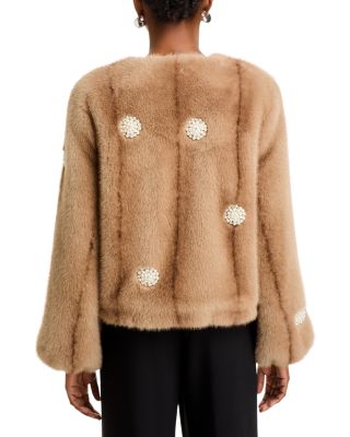 ジャケット・アウター Convertible Faux Fur Tippet Coat petale GB Oversized Faux Fur Jacket | Dillard's