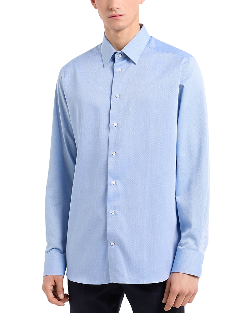 Emporio Armani New York Regular Fit Herringbone Dress Shirt Emporio Armani New York Regular Fit Herringbone Dress Shirt