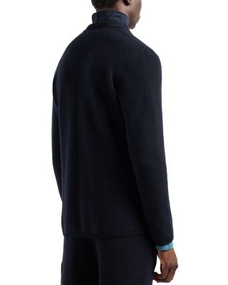 Wool Blend Knit Blazer