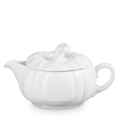 Stoneware Pumpkin Gravy Boat with Lid