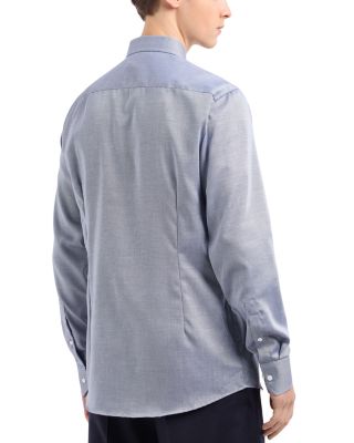 New York Regular Fit Micro Jacquard Motif Dress Shirt