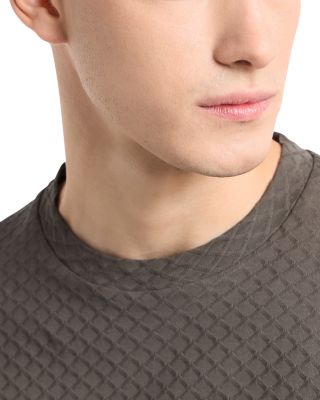 Cotton Jersey Diamond Jacquard Tee