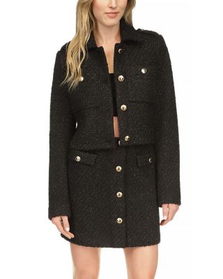 Michael kors tweed peacoat hotsell