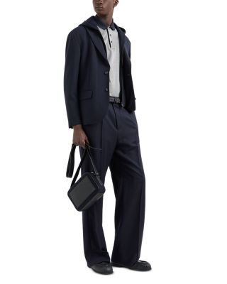 Blazer with Detachable Hooded Dickie Jacket