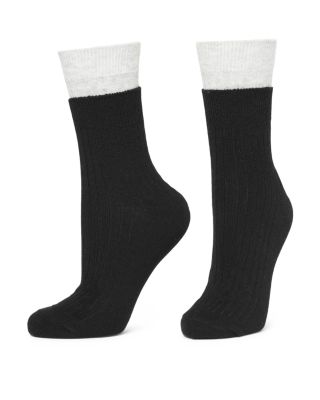 HUE - Layered Look Socks, Pack of 2
