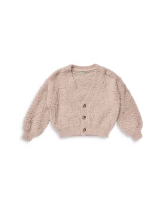 Rylee + Cru - Girls' Fuzzy Crop Cardigan - Little Kid