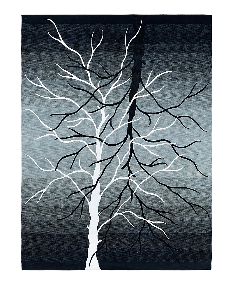 Bloomingdale's Indo Modern M6584 Area Rug, 9' X 12' In Gray