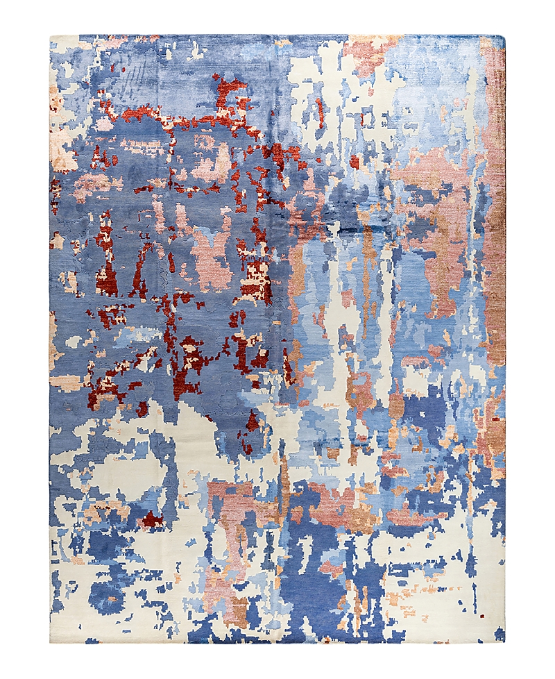 Bloomingdale's Indo Modern M7517 Area Rug, 9'2 X 12'2 In Blue