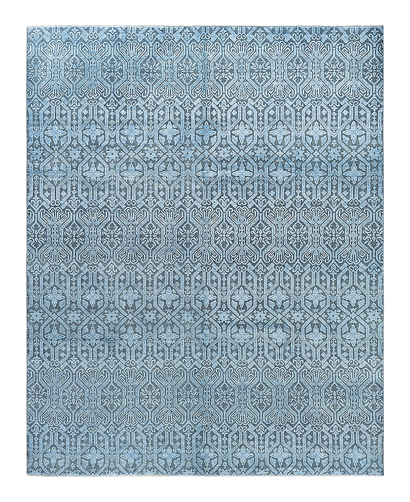 Bloomingdale's Indo Ikat M7226 Area Rug, 7'10 X 9'10 In Gray