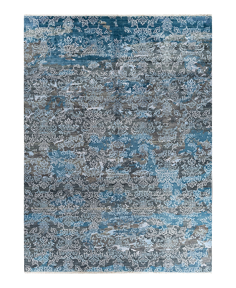 Bloomingdale's Indo Ikat M6981 Area Rug, 9' X 12'2 In Gray
