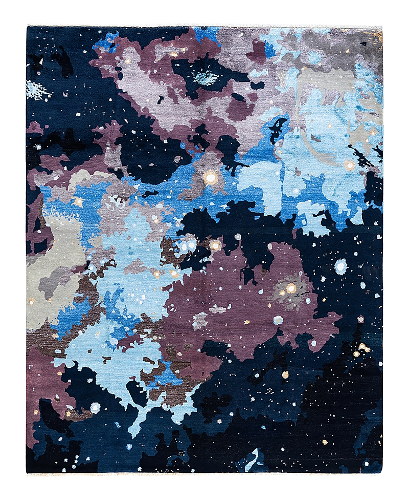 Bloomingdale's Indo Ikat M7304 Area Rug, 8'2 X 10'2 In Black