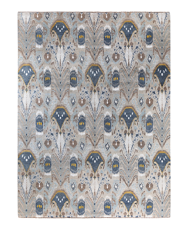 Bloomingdale's Indo Ikat M6194 Area Rug, 9'2 X 12'3 In Gray