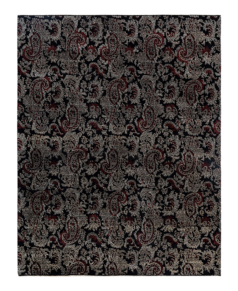 Bloomingdale's Indo Ikat M6169 Area Rug, 8'2 X 10'3 In Black