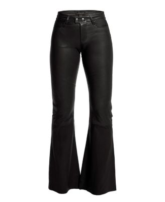 Robbie Stretch Leather Flares