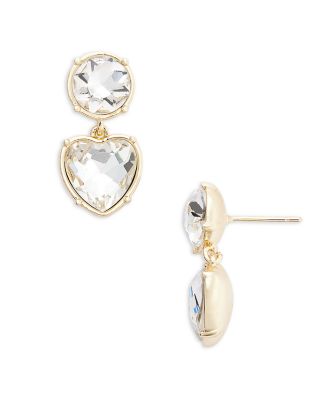 Aqua Small Heart Drop Earrings Exclusive