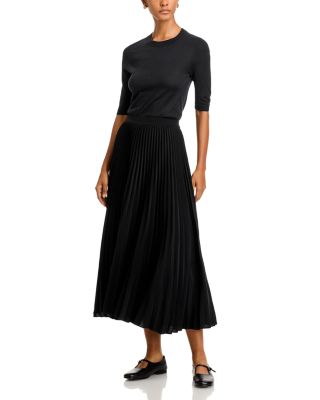 Pleated Midi Skirt